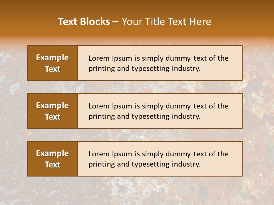 Rough Rust Corrosion PowerPoint Template