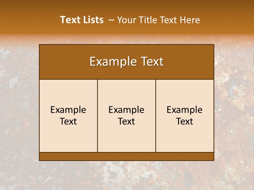 Rough Rust Corrosion PowerPoint Template