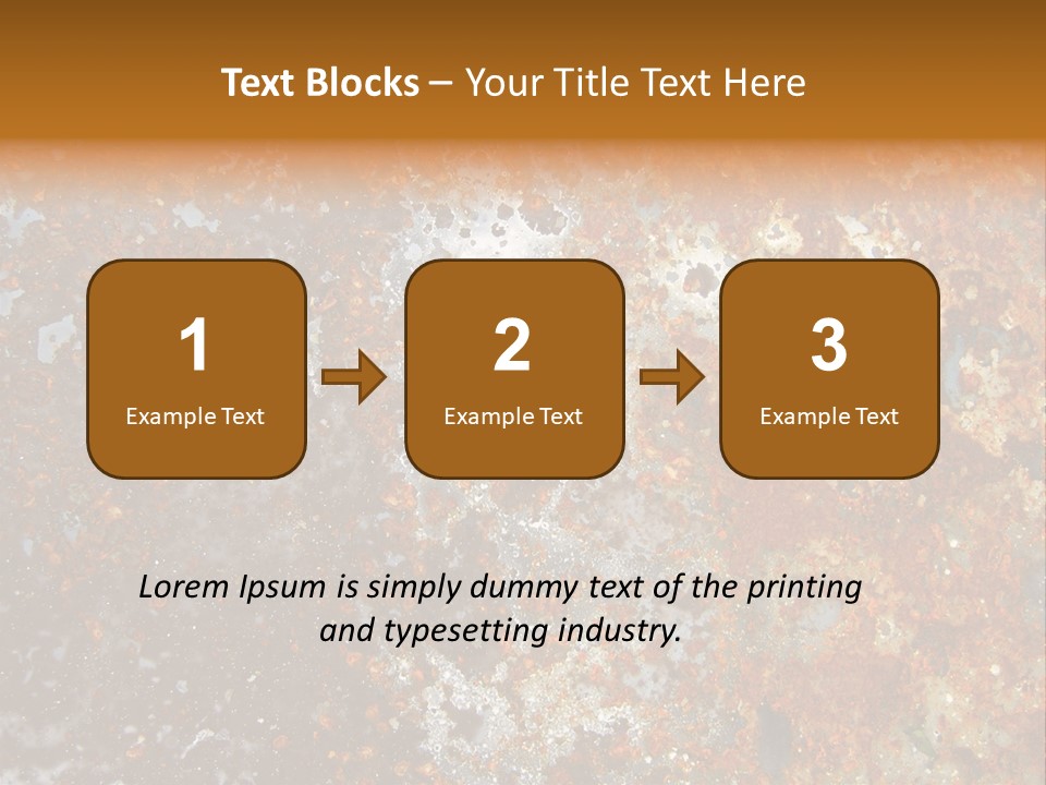 Rough Rust Corrosion PowerPoint Template