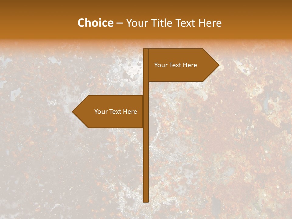 Rough Rust Corrosion PowerPoint Template