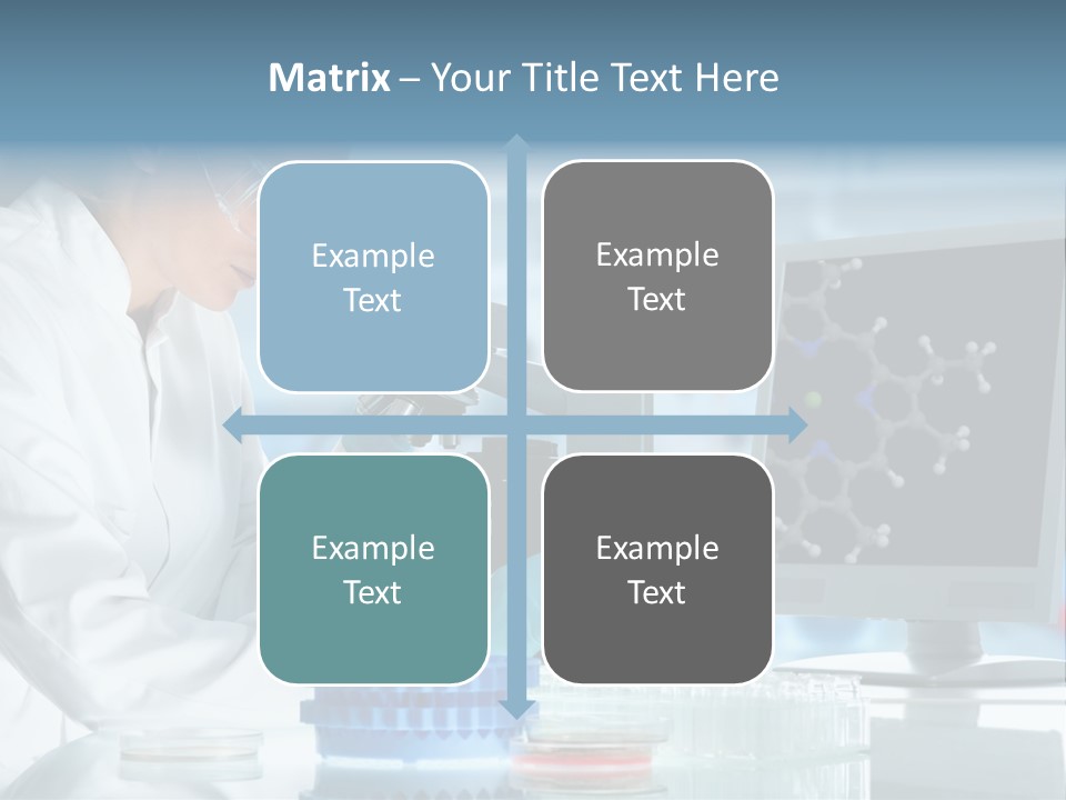 Liquid Molecule Chemist PowerPoint Template