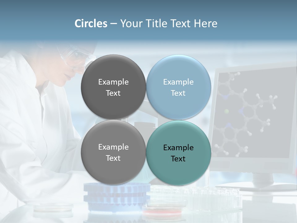 Liquid Molecule Chemist PowerPoint Template