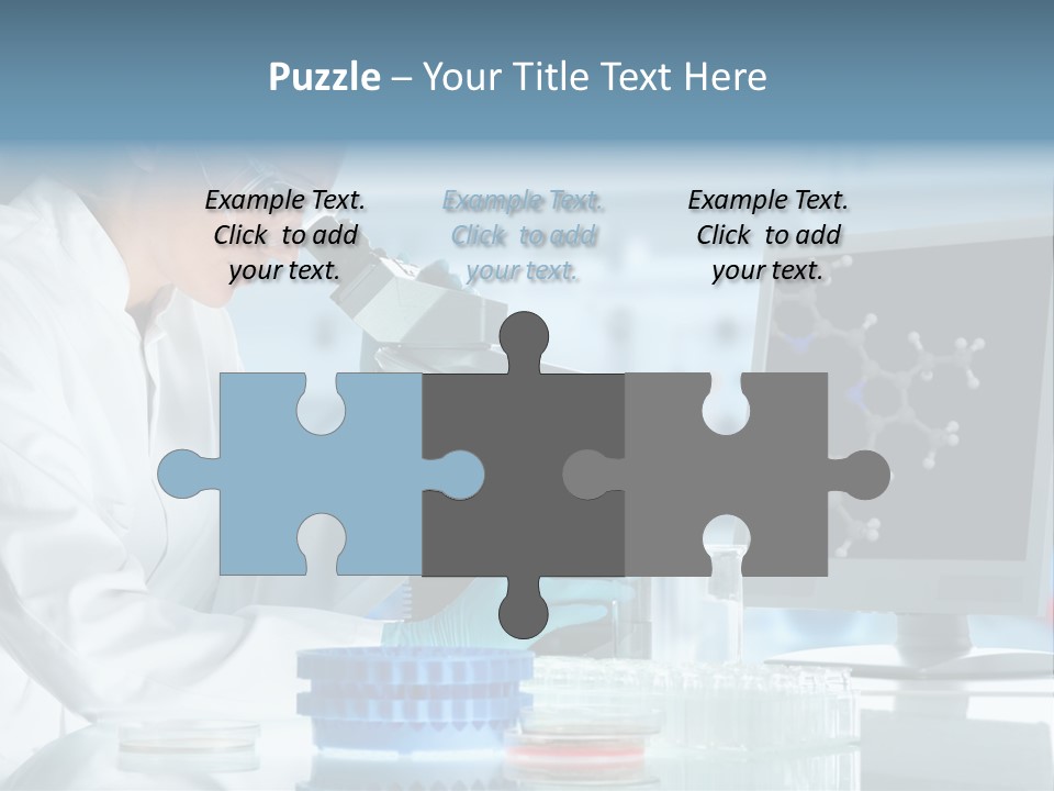 Liquid Molecule Chemist PowerPoint Template