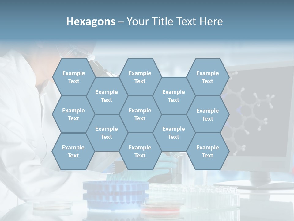 Liquid Molecule Chemist PowerPoint Template