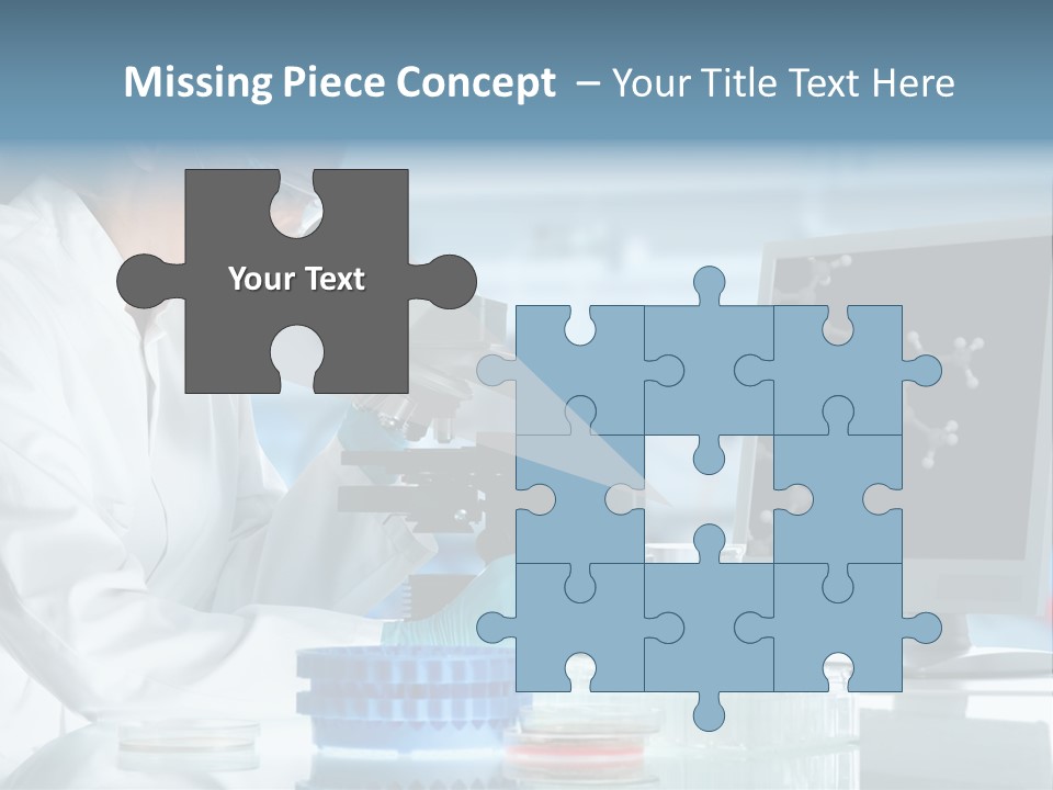 Liquid Molecule Chemist PowerPoint Template