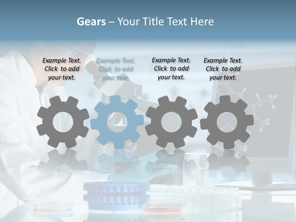 Liquid Molecule Chemist PowerPoint Template