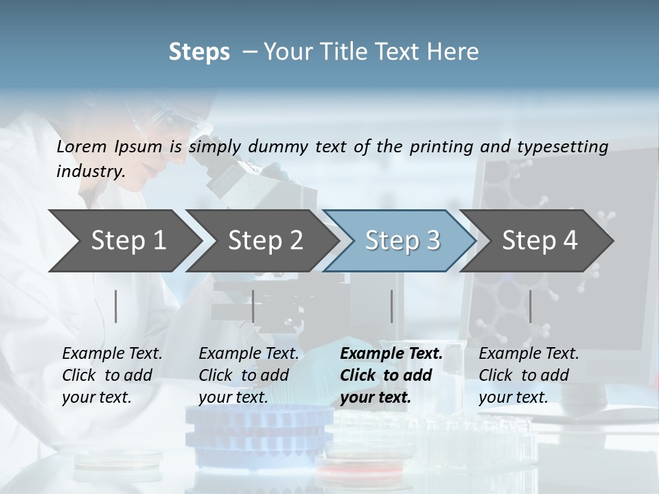 Liquid Molecule Chemist PowerPoint Template