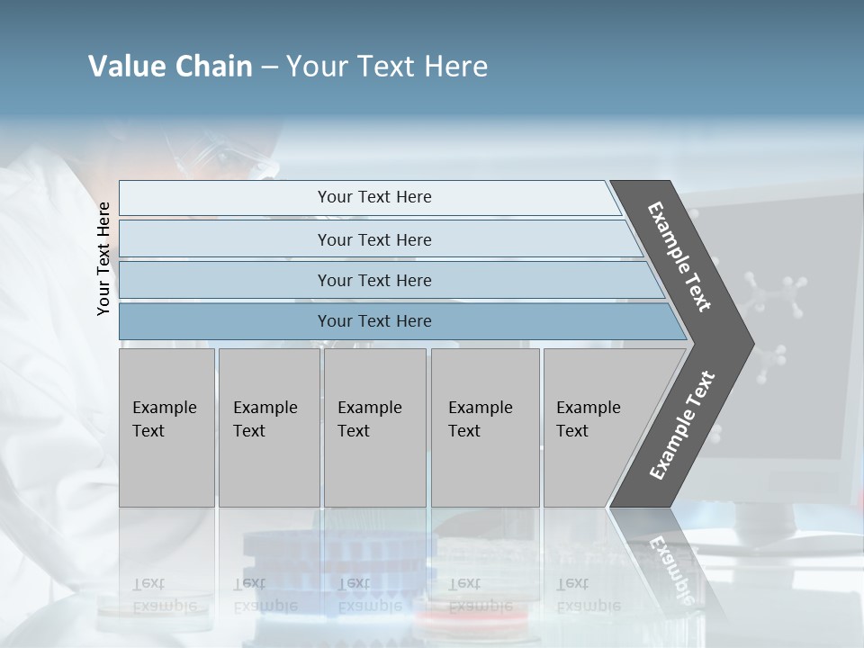 Liquid Molecule Chemist PowerPoint Template