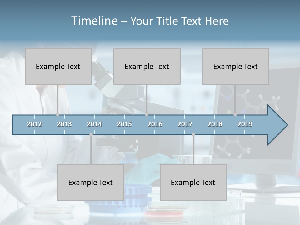 Liquid Molecule Chemist PowerPoint Template