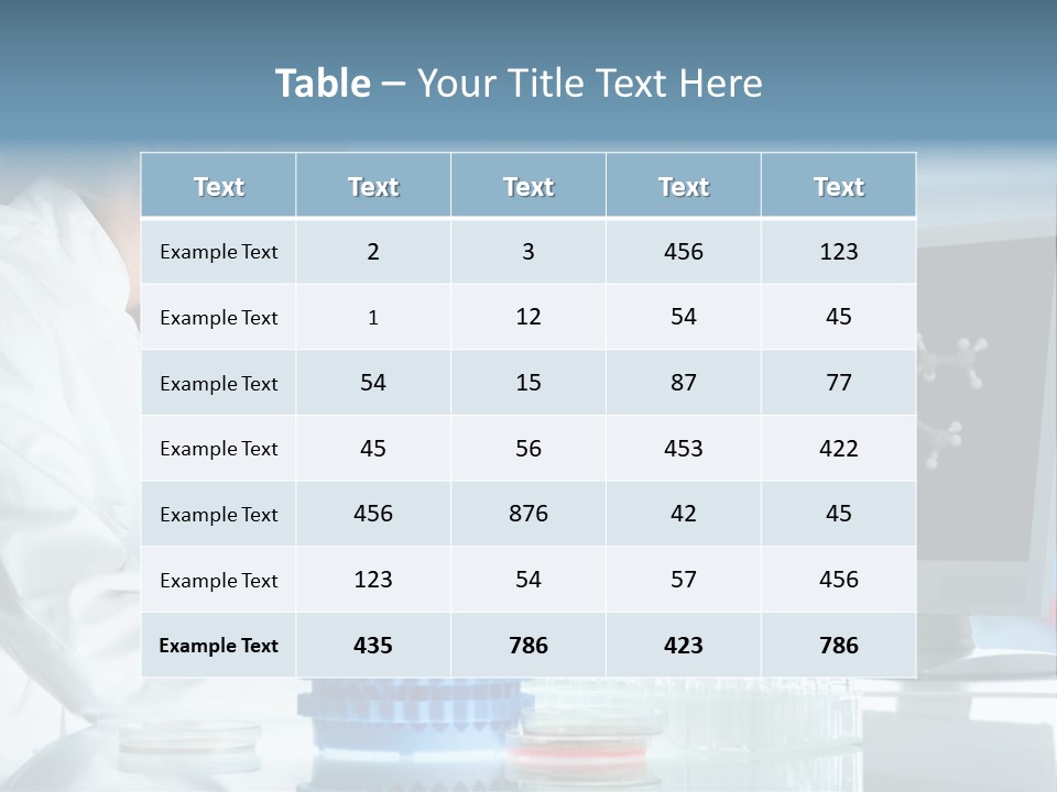 Liquid Molecule Chemist PowerPoint Template