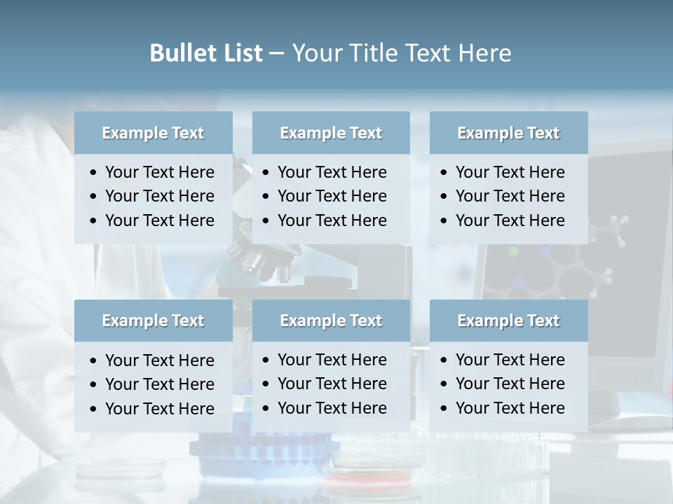 Liquid Molecule Chemist PowerPoint Template