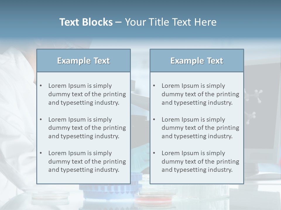 Liquid Molecule Chemist PowerPoint Template
