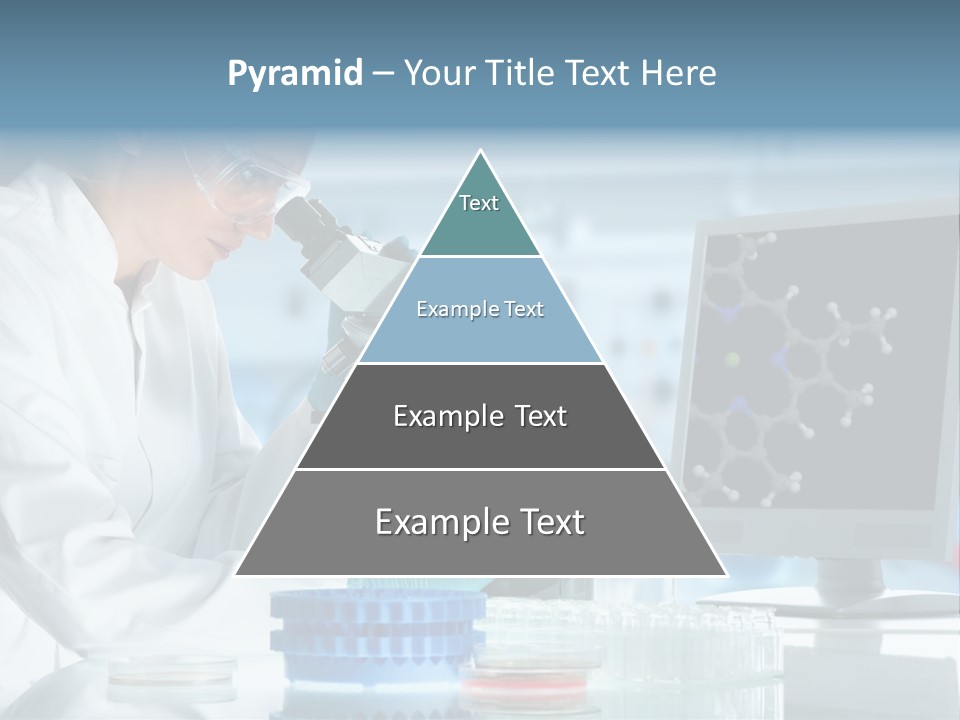 Liquid Molecule Chemist PowerPoint Template