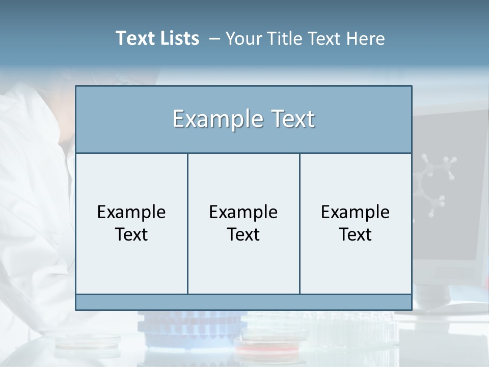 Liquid Molecule Chemist PowerPoint Template