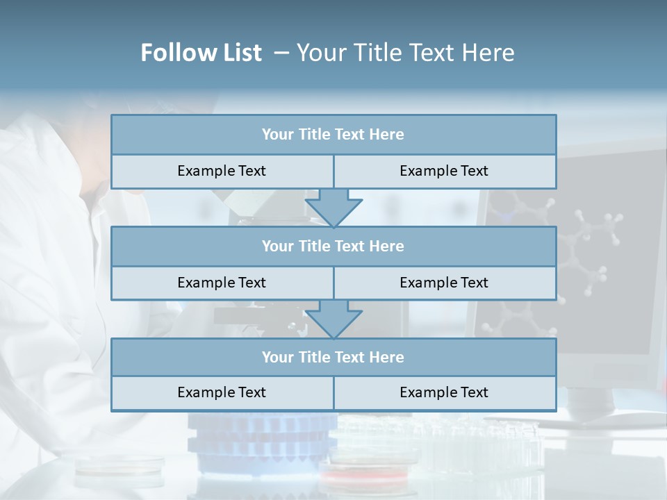 Liquid Molecule Chemist PowerPoint Template