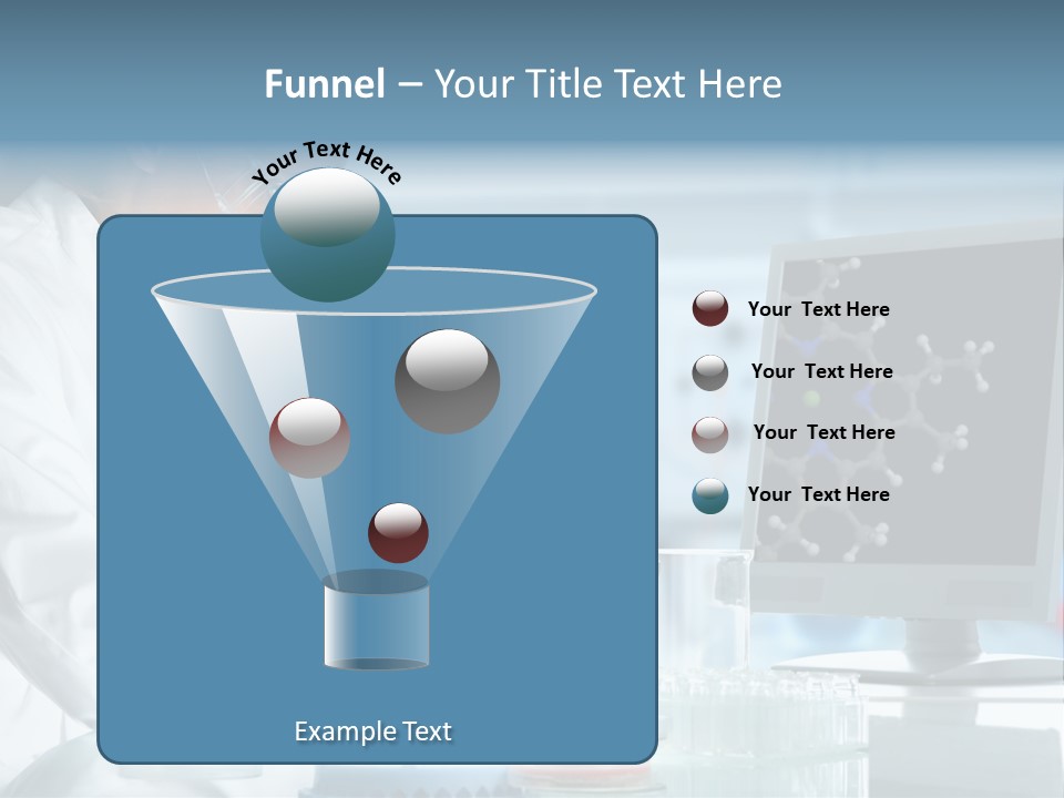 Liquid Molecule Chemist PowerPoint Template