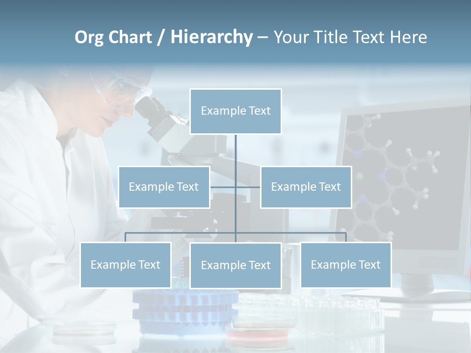 Liquid Molecule Chemist PowerPoint Template
