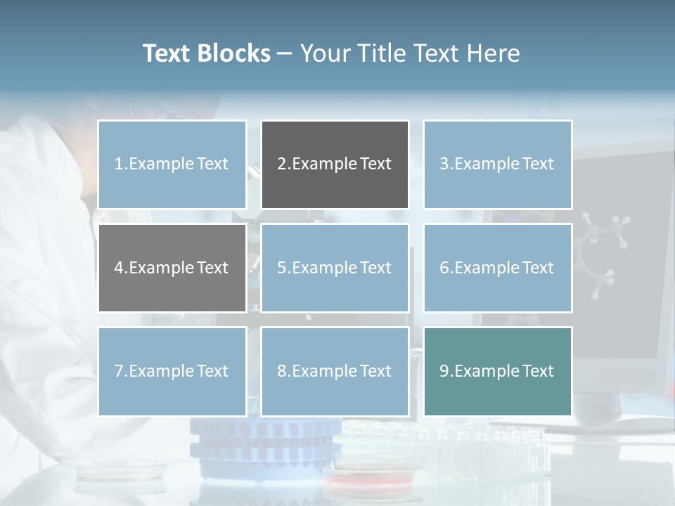 Liquid Molecule Chemist PowerPoint Template