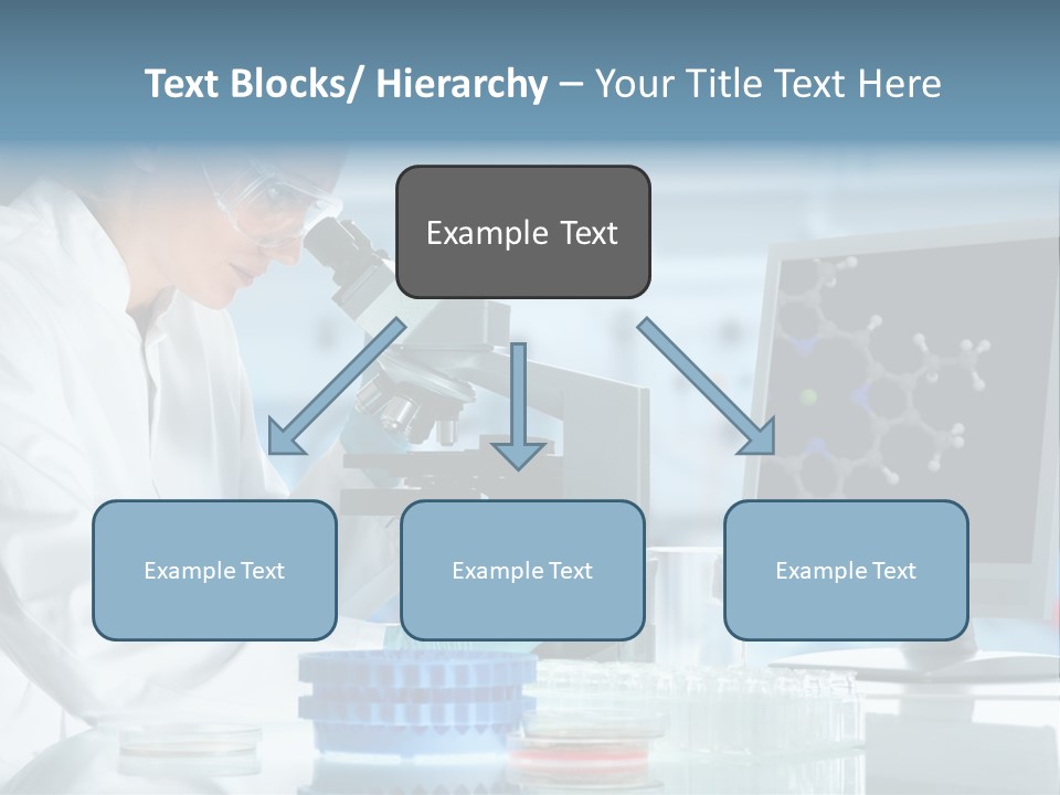 Liquid Molecule Chemist PowerPoint Template