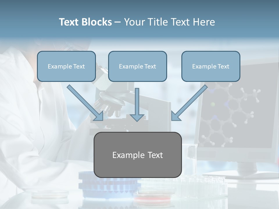 Liquid Molecule Chemist PowerPoint Template