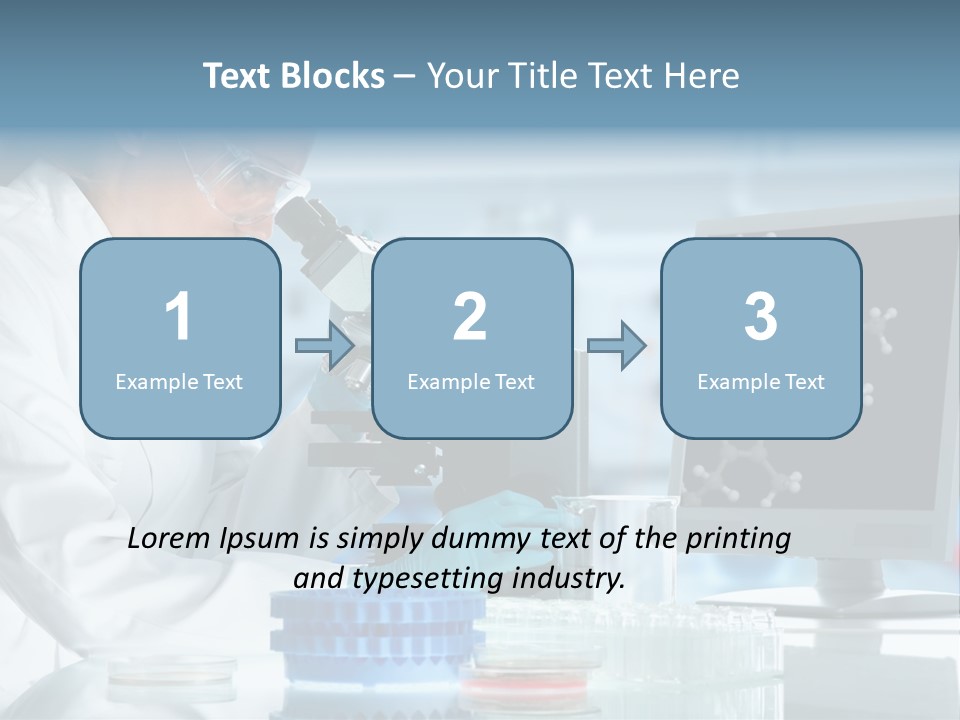 Liquid Molecule Chemist PowerPoint Template