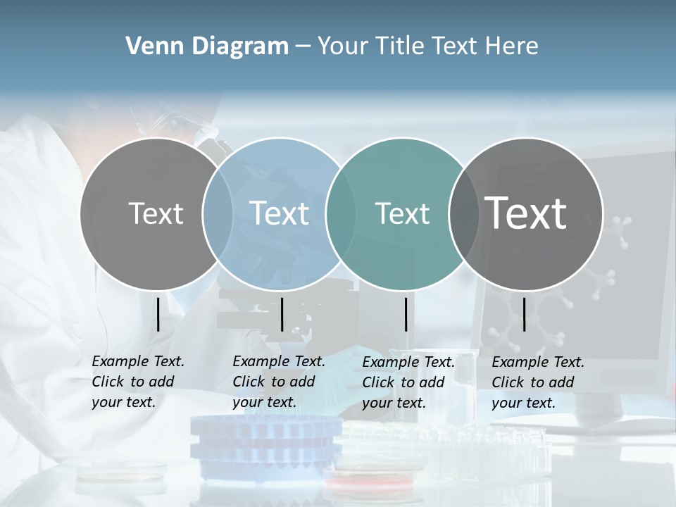Liquid Molecule Chemist PowerPoint Template
