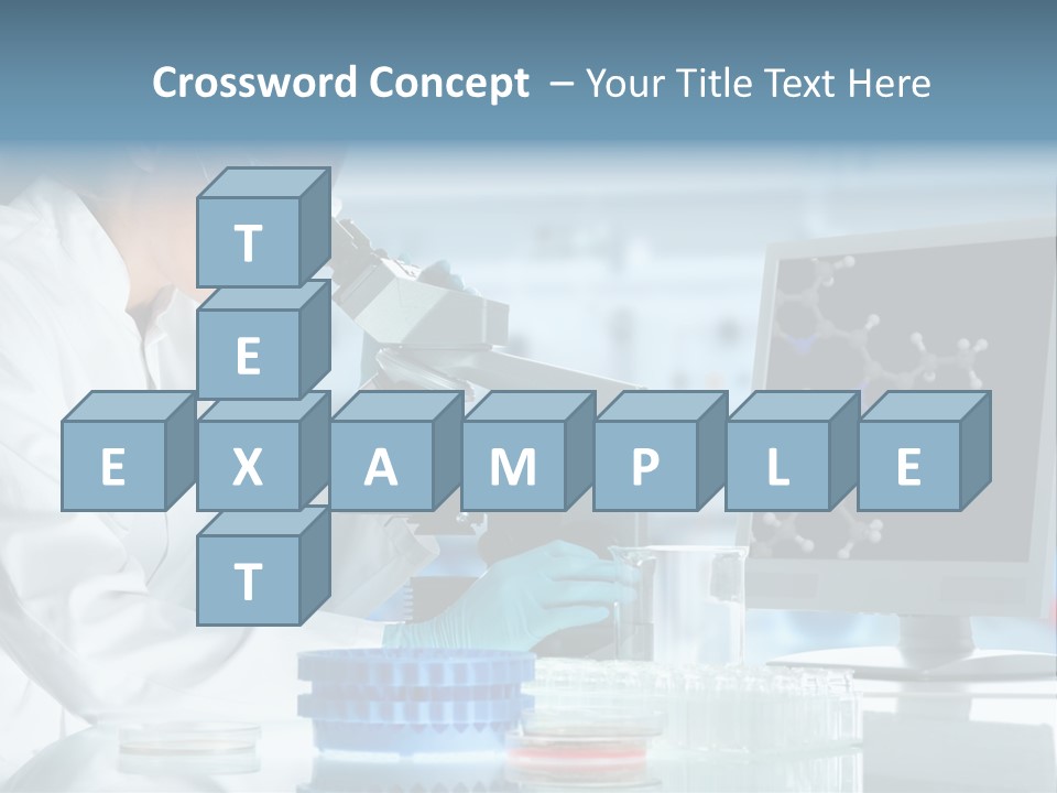 Liquid Molecule Chemist PowerPoint Template