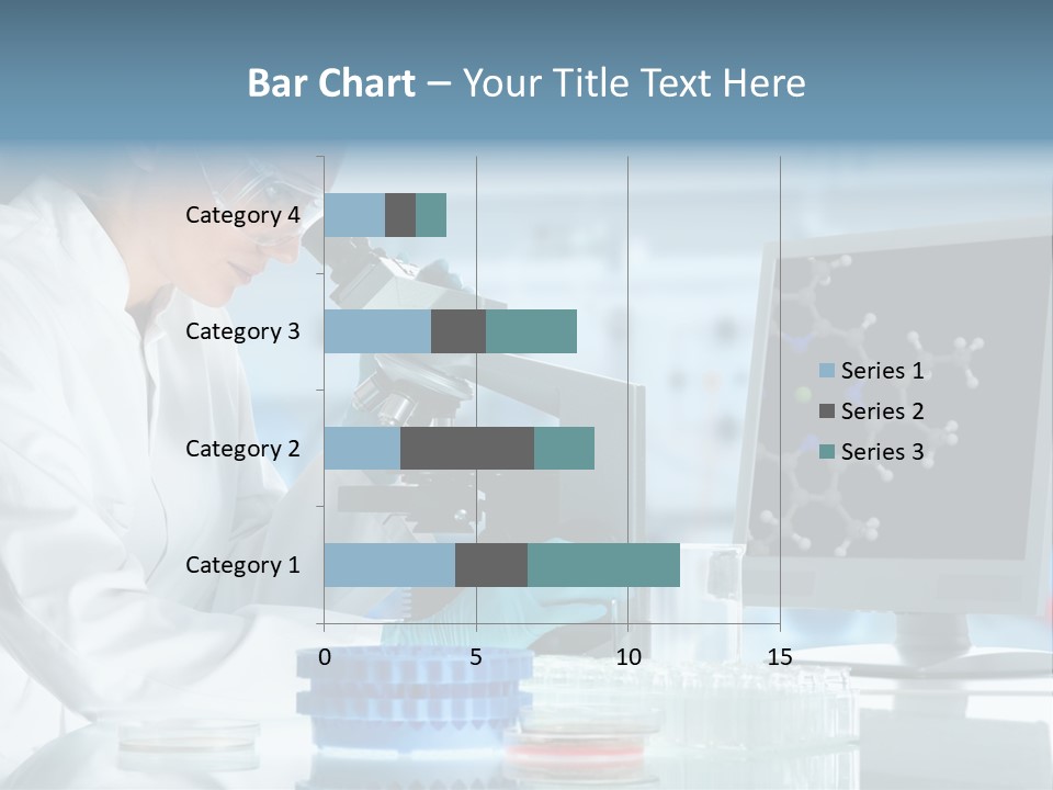 Liquid Molecule Chemist PowerPoint Template