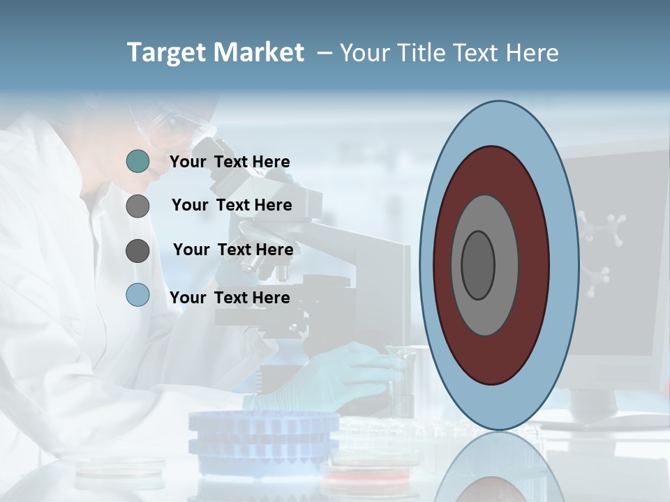 Liquid Molecule Chemist PowerPoint Template