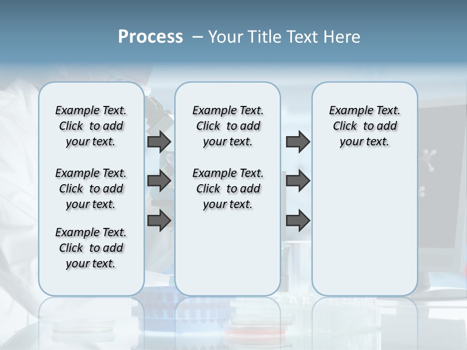 Liquid Molecule Chemist PowerPoint Template