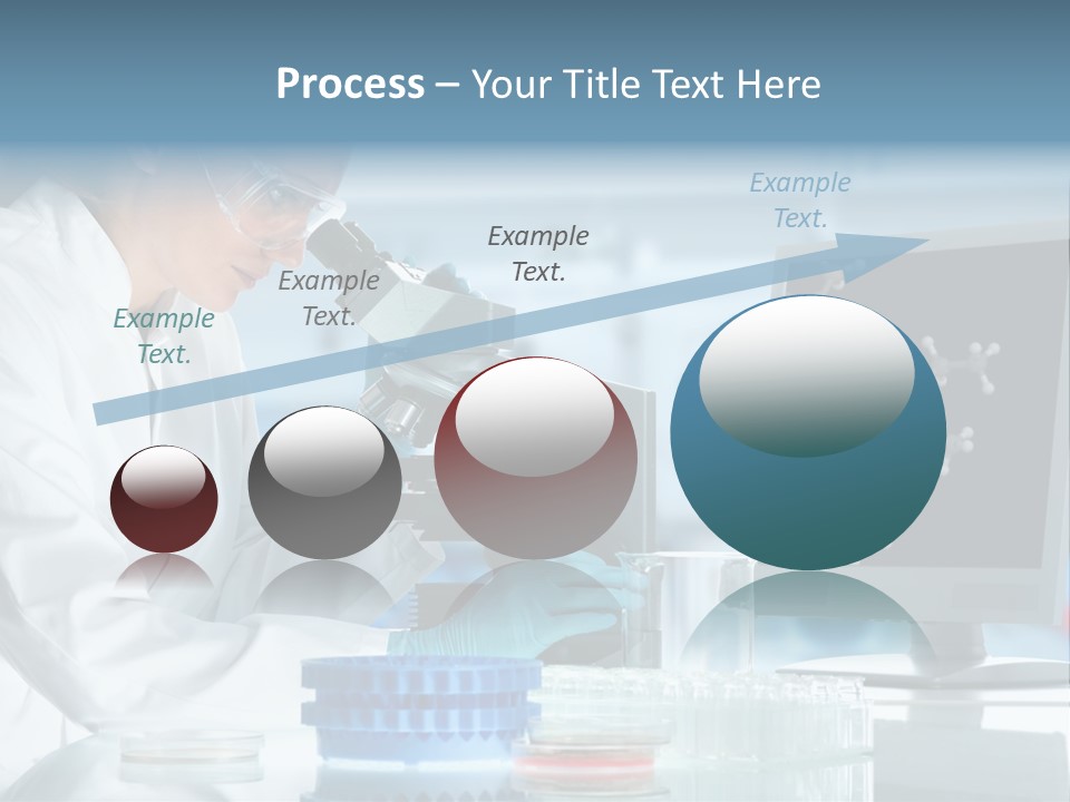 Liquid Molecule Chemist PowerPoint Template