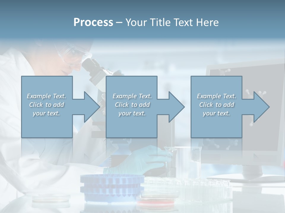 Liquid Molecule Chemist PowerPoint Template