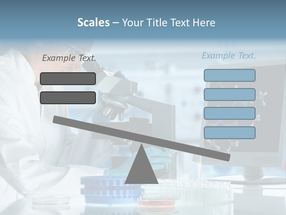 Liquid Molecule Chemist PowerPoint Template