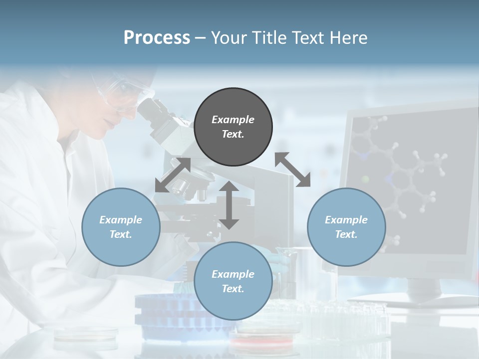 Liquid Molecule Chemist PowerPoint Template
