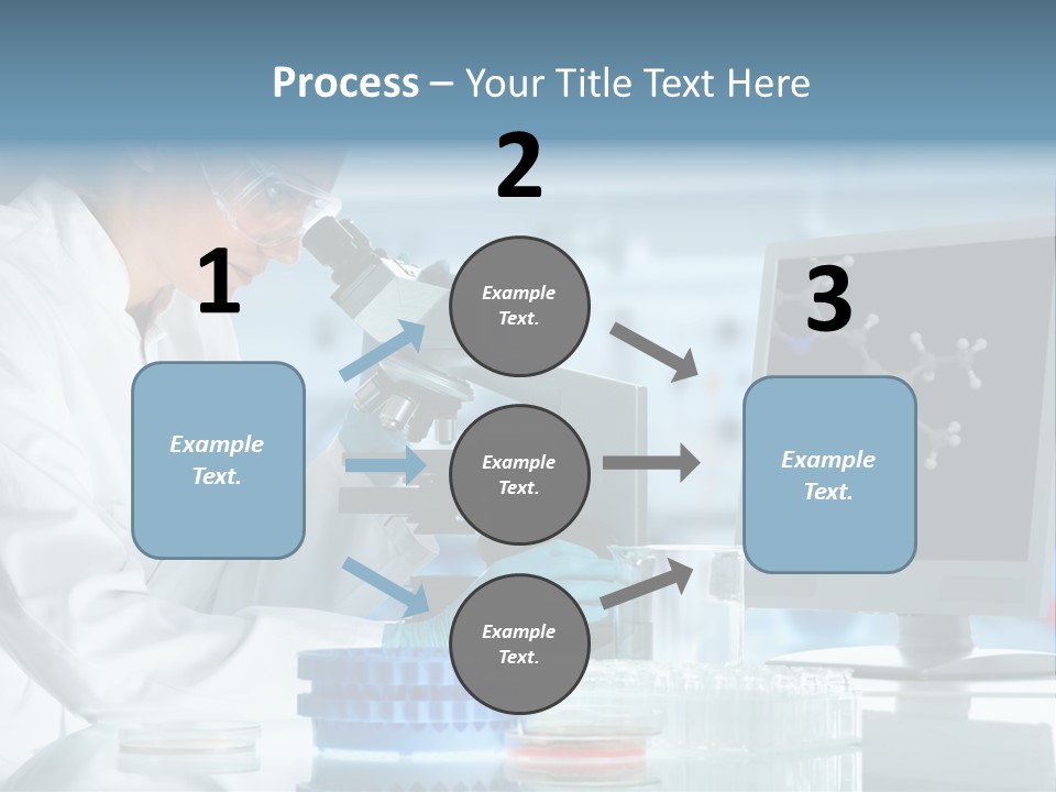 Liquid Molecule Chemist PowerPoint Template