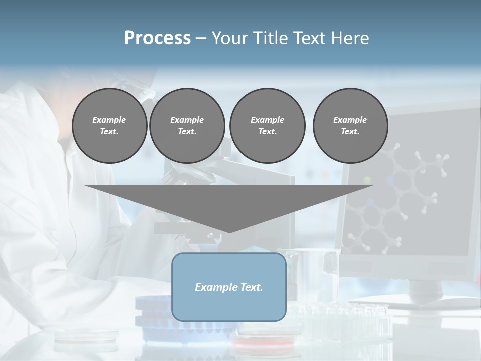 Liquid Molecule Chemist PowerPoint Template