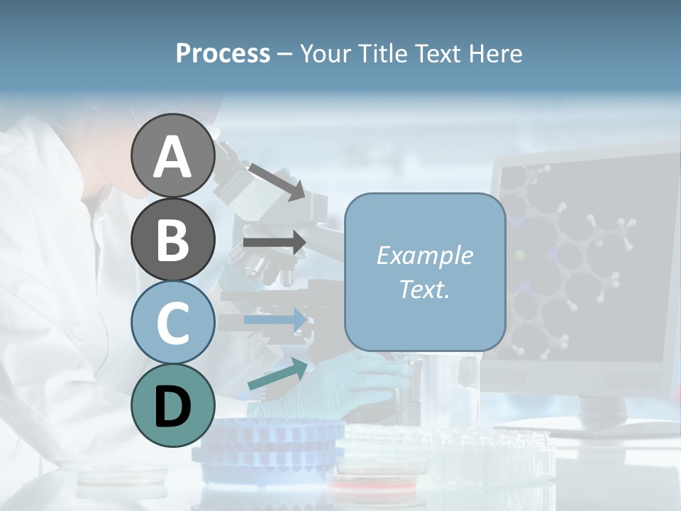 Liquid Molecule Chemist PowerPoint Template