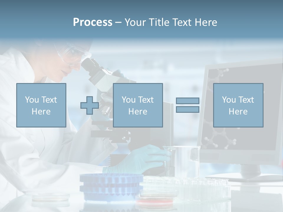 Liquid Molecule Chemist PowerPoint Template