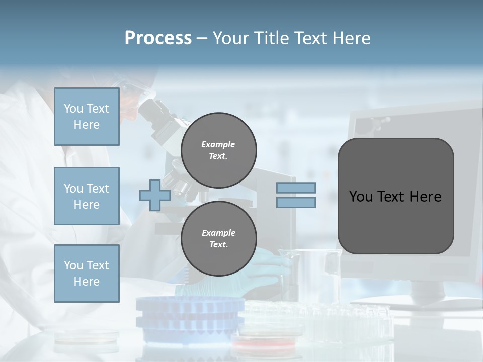 Liquid Molecule Chemist PowerPoint Template