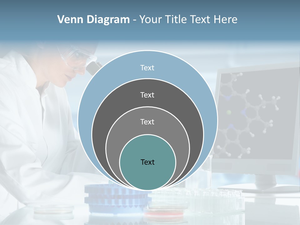 Liquid Molecule Chemist PowerPoint Template