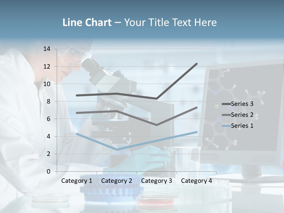 Liquid Molecule Chemist PowerPoint Template