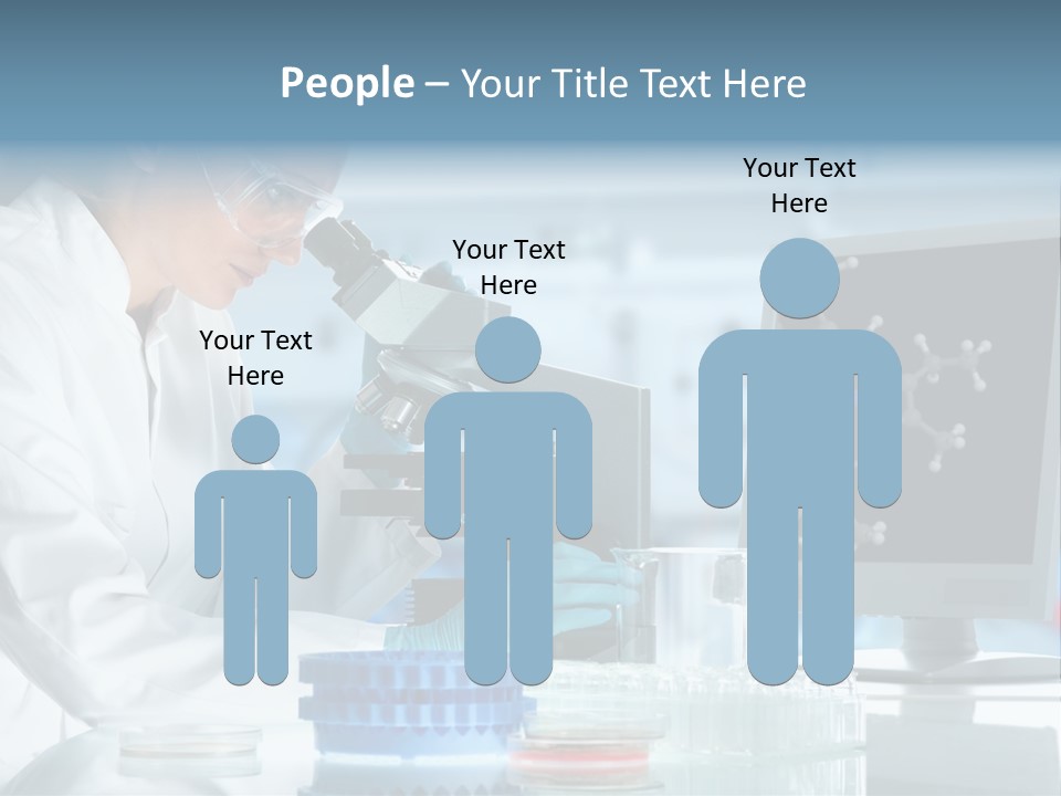 Liquid Molecule Chemist PowerPoint Template