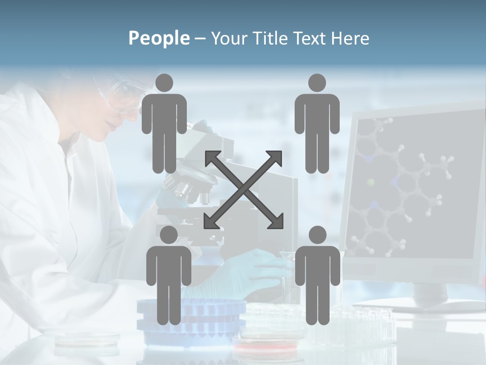 Liquid Molecule Chemist PowerPoint Template