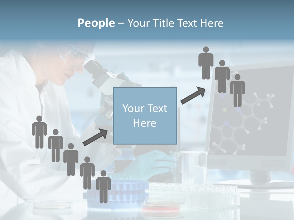 Liquid Molecule Chemist PowerPoint Template