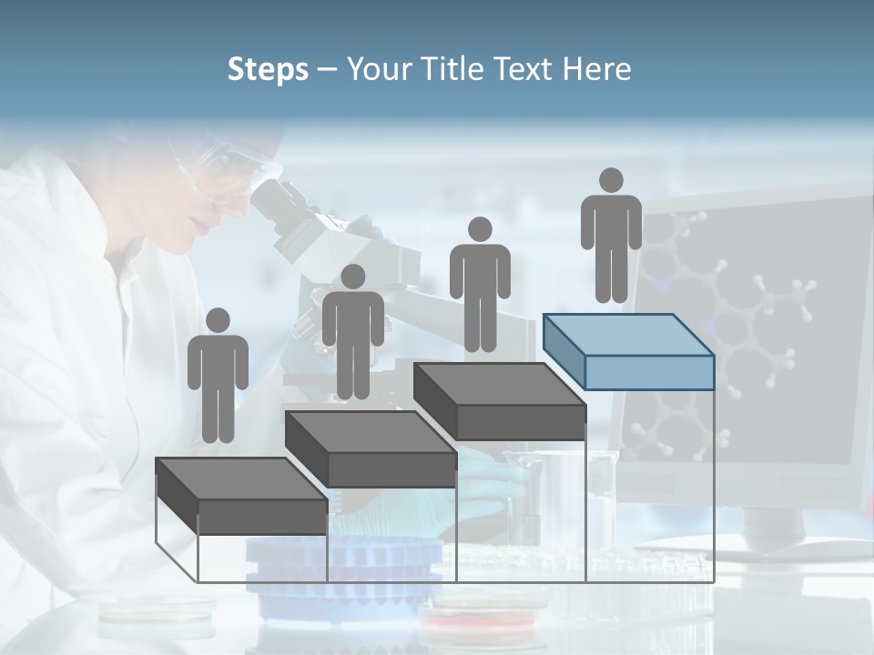 Liquid Molecule Chemist PowerPoint Template