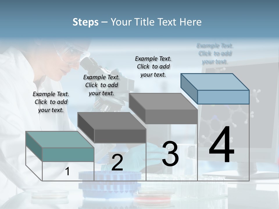 Liquid Molecule Chemist PowerPoint Template