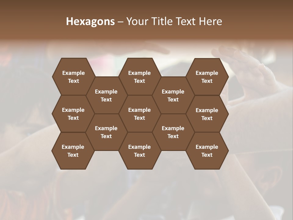 Slum Orange Homeless PowerPoint Template