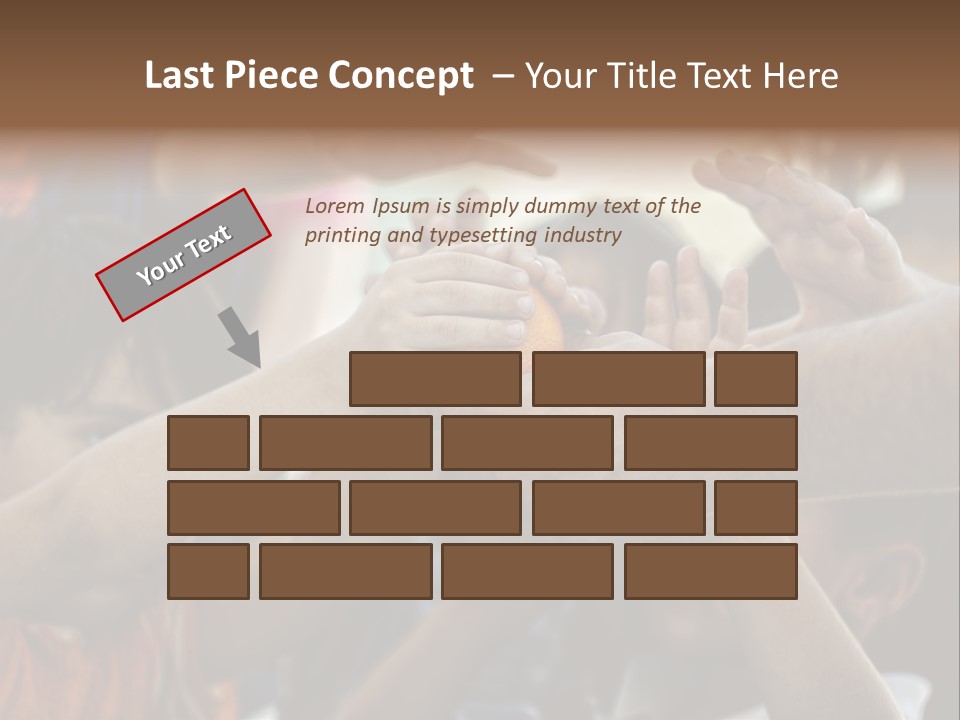 Slum Orange Homeless PowerPoint Template