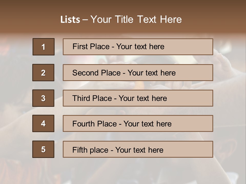 Slum Orange Homeless PowerPoint Template