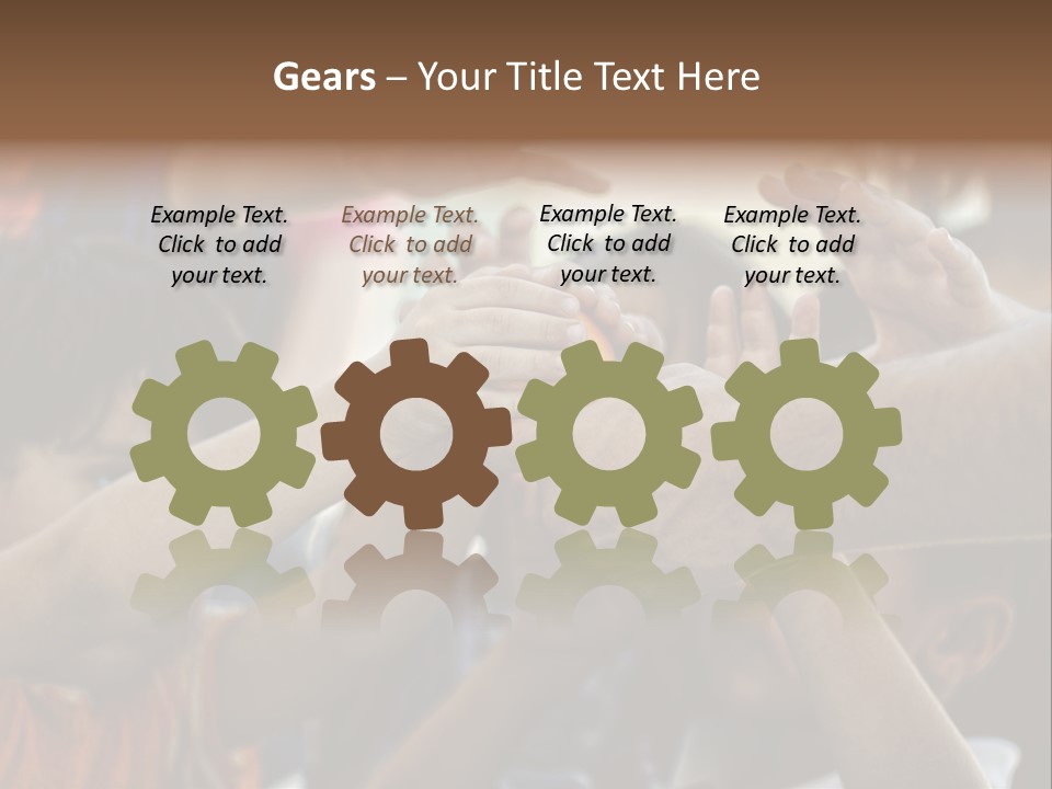 Slum Orange Homeless PowerPoint Template